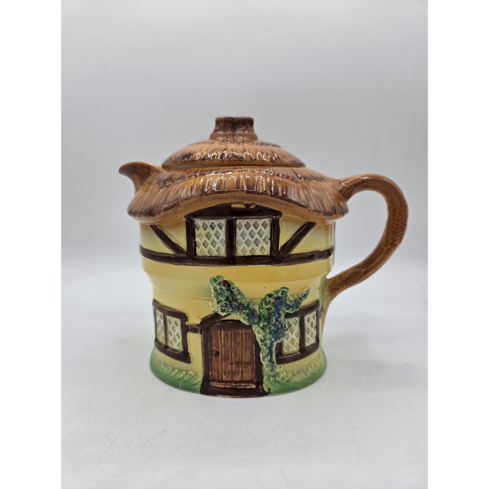 Vintage Burlington Ware Devon Cobb Made In England Ceramic Cottage Tea Pot